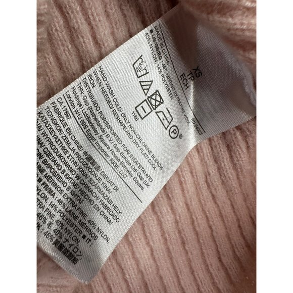 Banana Republic Wool Blend Turtle Neck sz‎ XS Pink - Picture 3 of 6